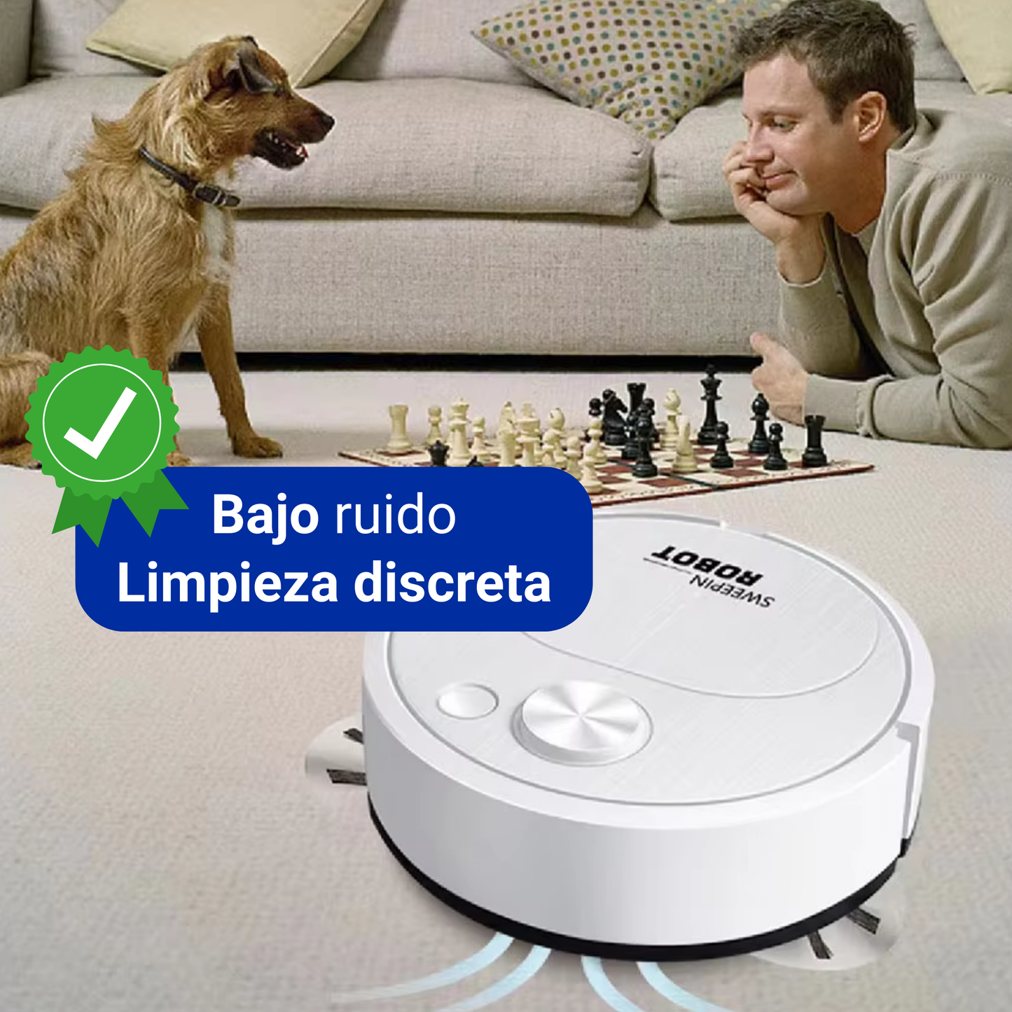 Robot Aspiradora Inteligente 3 En 1